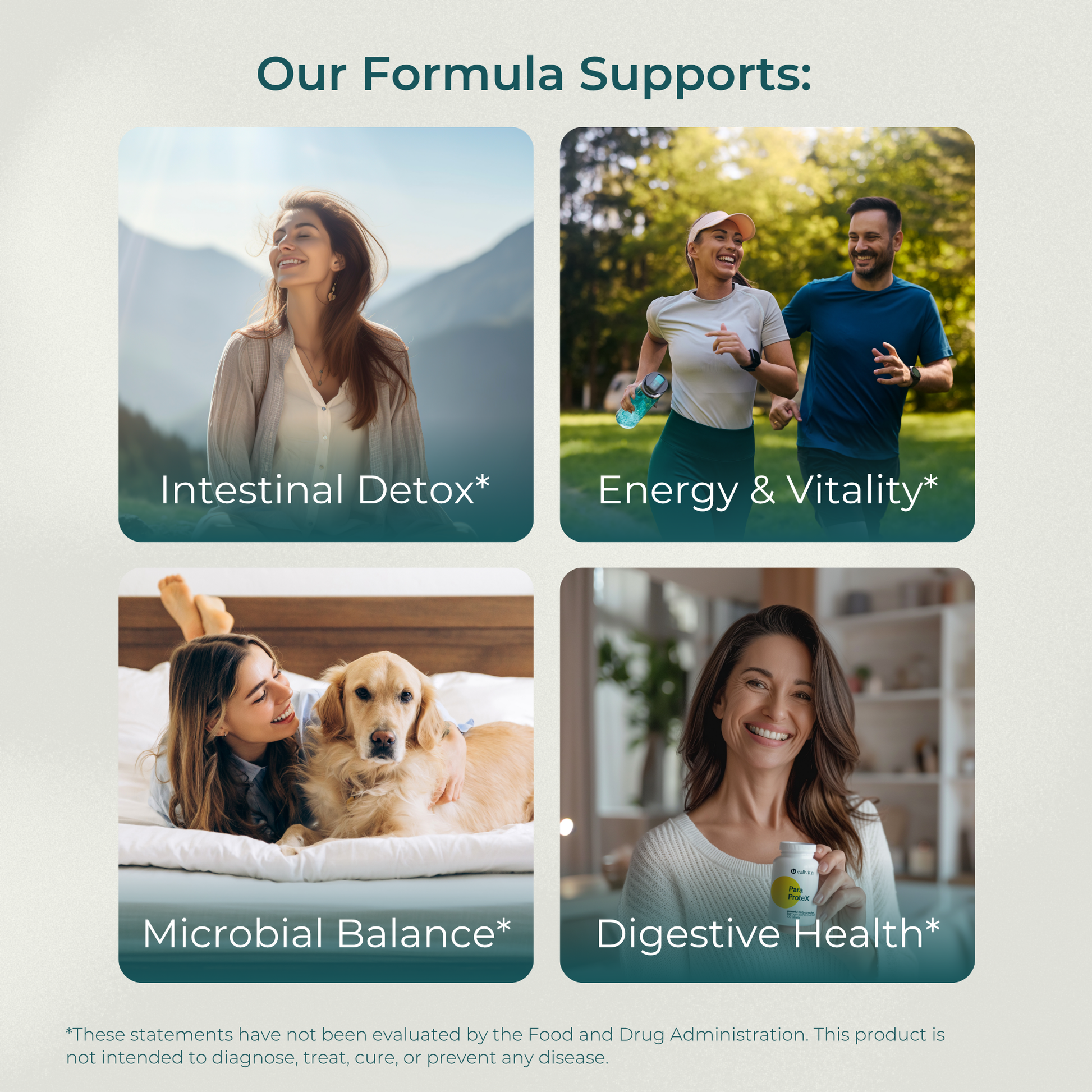 ParaProteX - Gut Health Supplement - All Natural Intestinal Detox - 100 Vegan Tablets